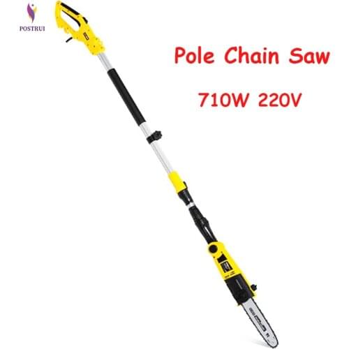 High Branch Saw 710W 220V Plug-in Type Long Pole Shear High-altitude Telescopic Electric Chain Saw KM-PCS06-710