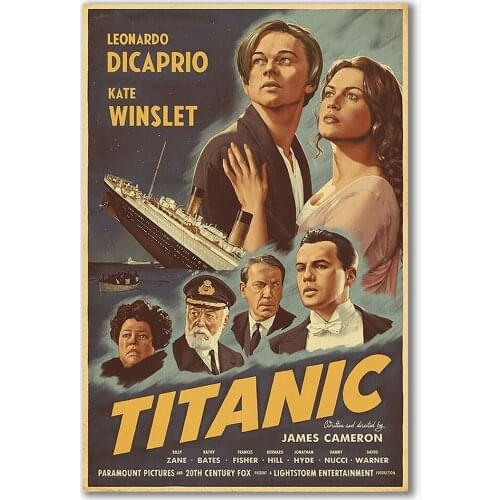 W559 Silk Fabric Poster Wall Art Decor TITANIC CLASSIC MOVIE 2 Classic Movie Trend Fashion Decoration Bright Gift