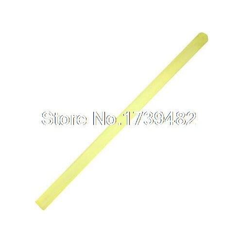 25mm Diameter Mold Spring Flexible Yellow Polyurethane PU Rod 20"