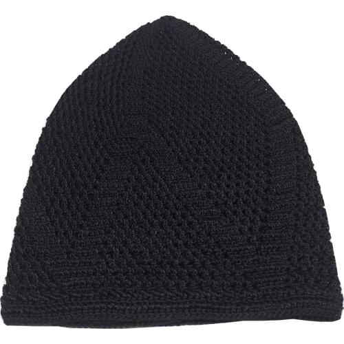 Prayer Hat islamic Men Prayer Hat Cap Hand-knit hat Black green navy Gray brown muslim men clothing Made in Turkey Varetta