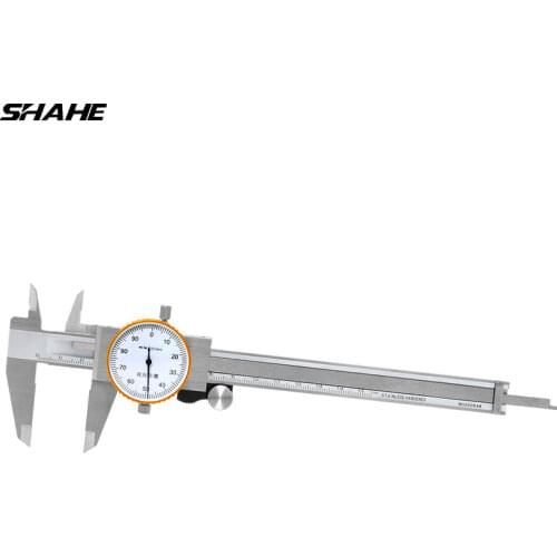 SHAHE Dial Caliper 0-150 mm 0-6" Vernier Gauge Micrometer Shock proof dial vernier caliper steel dial gauge vernier caliper