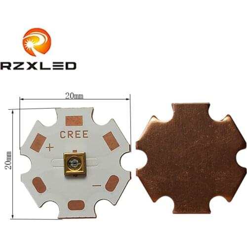 2Pcs/Lot High thermal conductivity ceramic 6868Package Flat Lens View angle 90 deg LED 3W UVC 275NM 280NM Chips