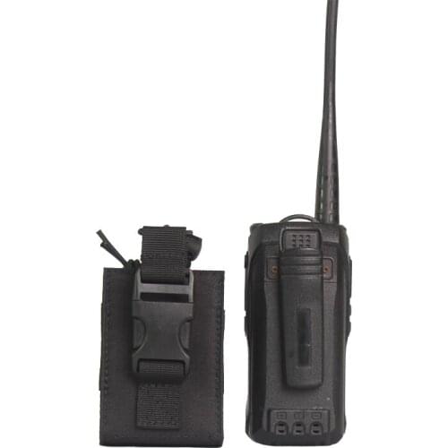 TAK YIYING Tactical MOLLE Interphone Case Adjustable Molle System Attachment Interphone Radio Case Bag for Emergency Rescue