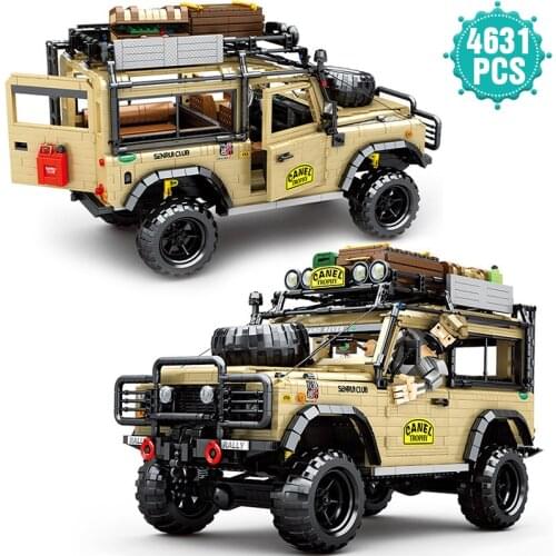 High-tech Expert MOC Famous Car Building Blocks Off-road Vehicle Bricks DIY Set Educational Toys Birthday Gift For Children