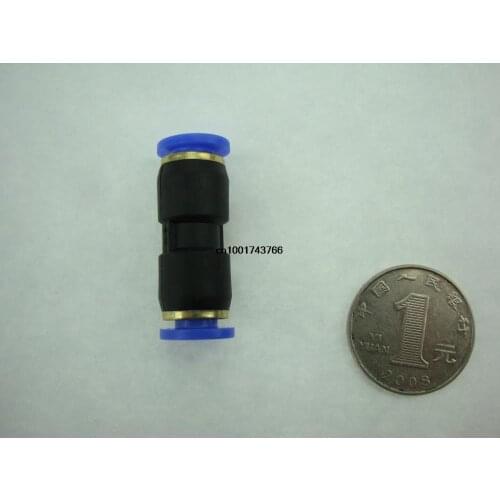 10pcs Quick Push In Connect 6mm to 6mm OD Tubing One Touch Straight Union Fittings SPU-6 SNS pneumatic couple air hose connector