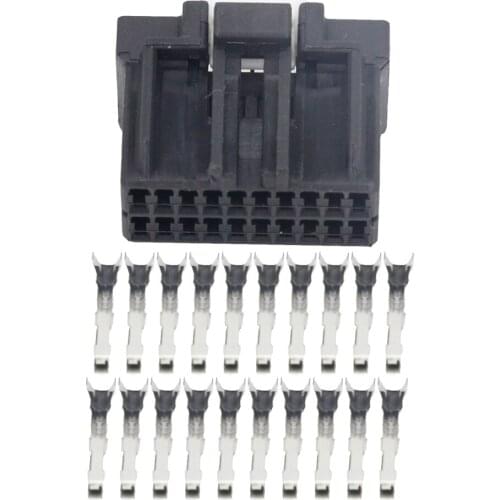 20 Pin Black Automotive Plug Cable 175967-2 Connector Wiring Connector with Terminals DJ7201C-1-21