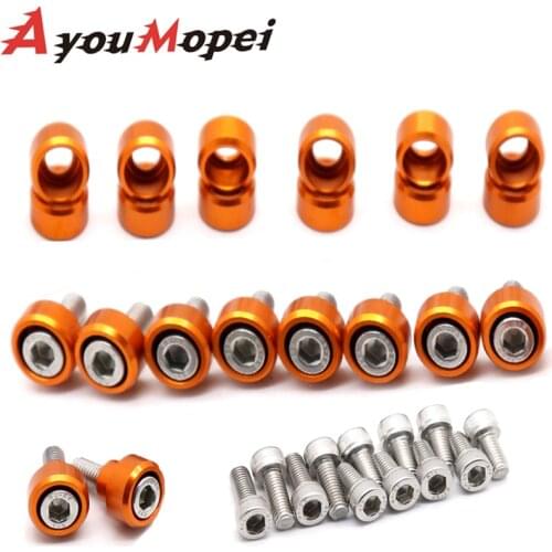 22 PCS Front Fender Frame Fairing Bolts Fo 990 ADVENTURE S R 2006-2013 Motorcycle Accessories Washer Fasteners Screw M6 CNC