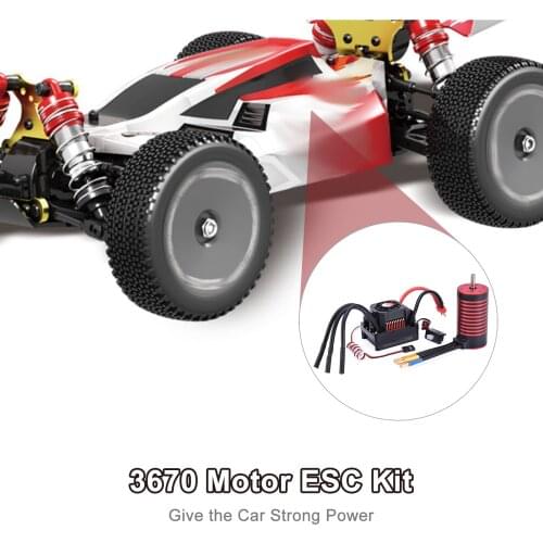 2650KV Brushless Motor and 120A ESC with Heat Sink Combo Set Waterproof Dustproof For HSP Axia RC 1/10 1/8 RC Car/ Drift Car