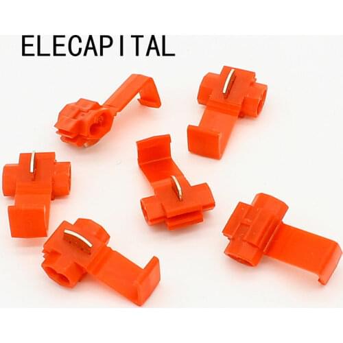 50PCS Scotch Lock Wire Electrical Cable Connectors Quick Splice Terminals Crimp