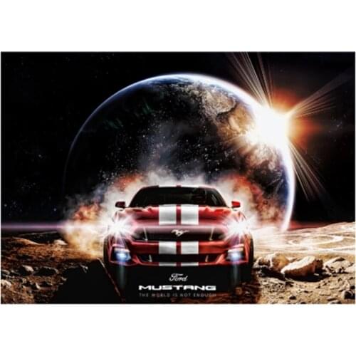 5D DIY Embroidery Diamond Picture Ford Home Decor Painting Full Square Drill Mustang Car Cross Stitch Wall Art Handmade Gifts