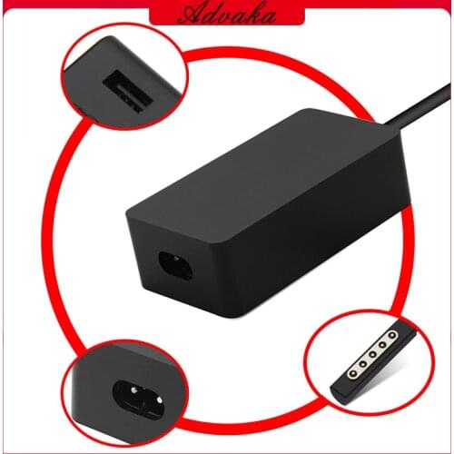 Advaka 12V 3.6A 48W AC Adapter Power Supply Charger For Microsoft Surface Pro 2 / 1 / RT Tablet Carregador