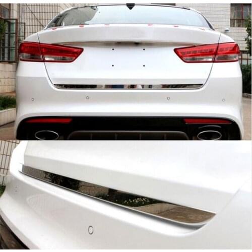 ACCESSORIES FIT FOR KIA OPTIMA K5 JF 2016- CHROME REAR TRUNK TAILGATE BACK DOOR LID COVER BOOT TRIM LIFTGATE EDGE MOLDING