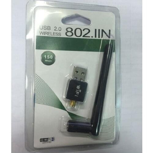 USB Wireless Network Card 150M Mini WIFI Receiver Network Card Computer Adapter USB 2.0 With Antenna