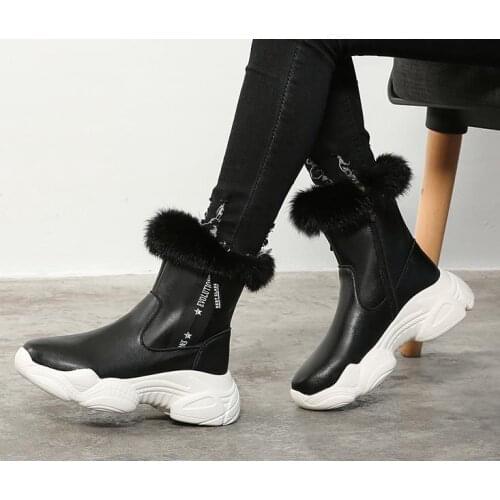 Martin boots 2019 new snow shoes winter plus velvet wild autumn British wind