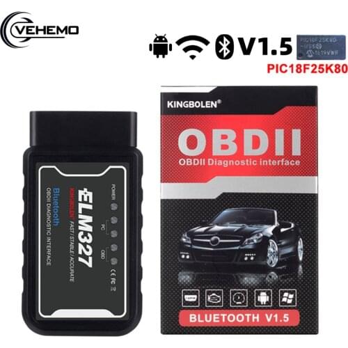 Elm327 v1.5 OBD2 Scanner Car Wifi Bluetooth Diagnostic Tool For iPhone Android Phone OBD 2 II elm 327 V 1.5 Auto Code Scanner