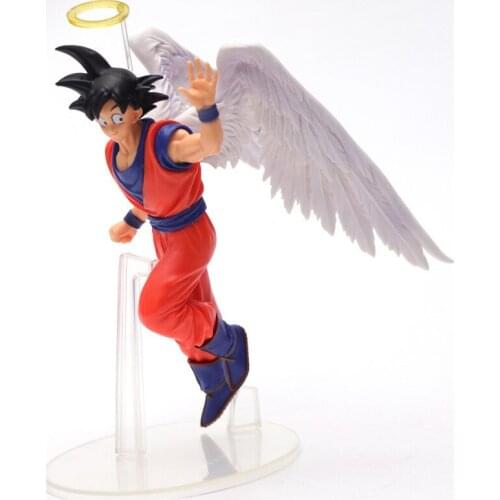 20CM Angel Goku Anime Figure Dragon Ball Z Toys Dolls Pvc Figurine DBZ Brinquedos Juguetes Halo Collection Super Saiyan Figural