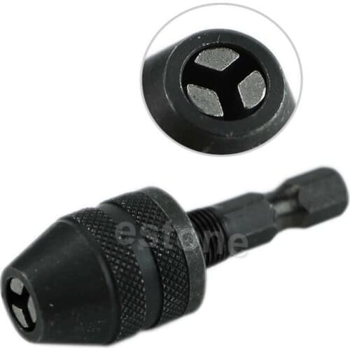 Hot 1/4 Snap In Hex Shank Keyless Electric Drill Chuck Conversion Clamp 0.3-3mm #RW1209