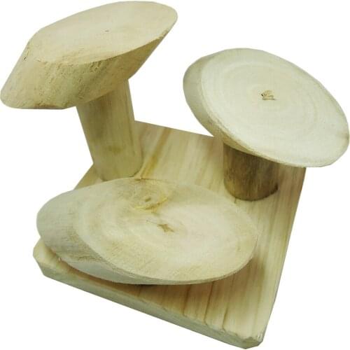 Hamster Parrot Bird Toy Fruit Tree Mushroom Ladder Jump Platform Parrot Gangplank Bar Parrot Toys Bird Supplies