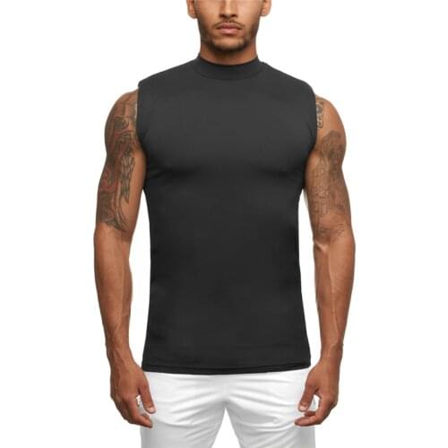 Running Compression Vest Sleeveless Shirt Gym Clothing Fitness Tank Top Men Quick Dry Tight Bodybuilding Muscle Workout Singlets