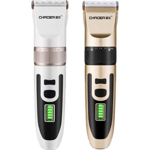 Professional Hair Clipper Rechargeable Hair Trimmer for Men Electric Cutter Ceramic Hair Cutting Machine 18650 Lithium Battery