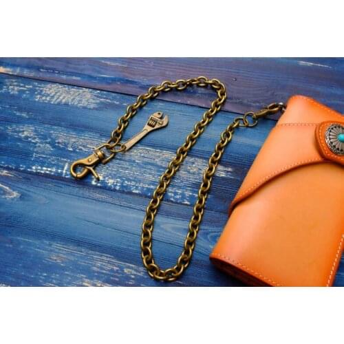 72CM Men Jewelry wrench tools Waist Biker Wallet Key Chain Rock Punk Trousers Motorcyle HipHop Leather Pant Jean Chains Hot