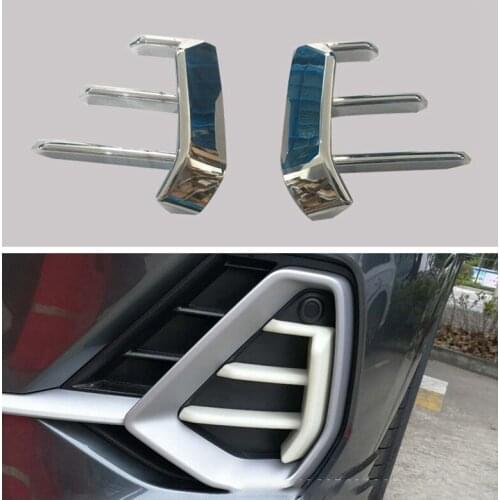 Car Front Headlight Fog Lamp Cover Trim Front Fog Lamp Trim Strip for -Q3 F3 2019 2020