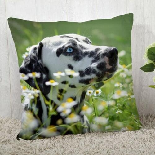 Pillow Cover Dalmatian Customize Pillow Case Modern Home Decorative Pillowcase For Living Room 45X45cm,40X40cm A2020.4.29