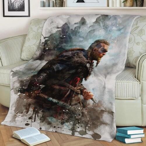 Assassins Creed Valhalla 3D Print Plush Blanket Throw On Sofa Home Decor Soft Warmth Washable Nap Blanket Dropshipping