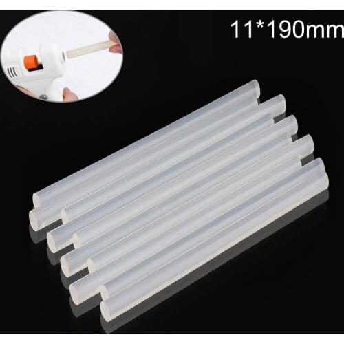 11mmx190mm Transparent Hot Melt Gun Glue Stick Gun Adhesive DIY Tools for Hot Melt Glue Gun Repair Alloy Accessories