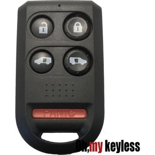 Replacement car key cover for honda car remote key case no chip inside 4+1 button entrt system key fob case