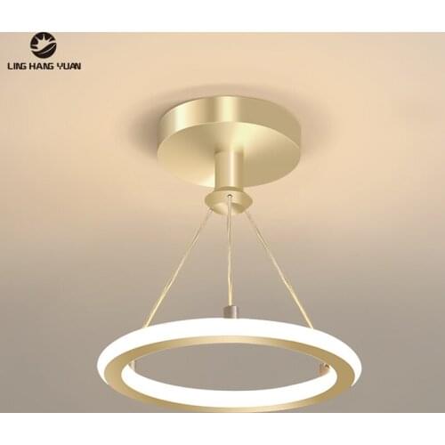 Modern Chandelier Led Lustres Gold&Black Ceiling Fixtures Led Chandelier Lighting for Living room Bedroom Dining room 110V 220V
