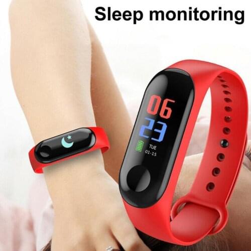 M3 Plus Smart Bracelet Heart Rate Blood Pressure Health Waterproof Smart Watch Pro Wristband Watch Fitness Tracker Bluetoot K3H9