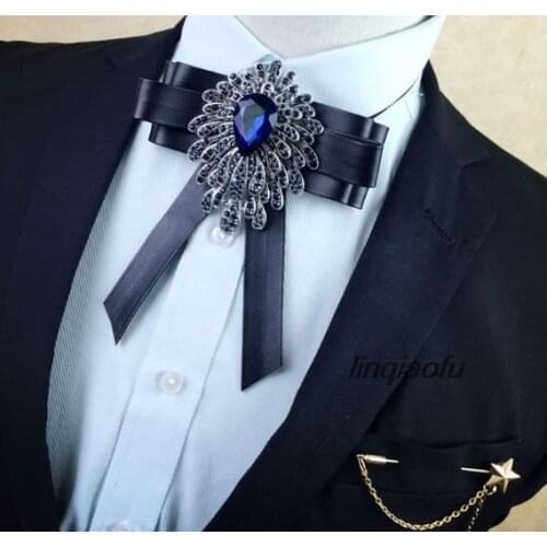 High-end multi-layer vintage British bow tie unisex shirt accessories