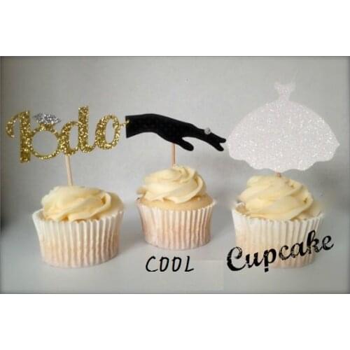 I Do Ring Hand Cupcake Toppers food Picks bridal shower Bachelorette Hem night Party wedding birthday toothpicks