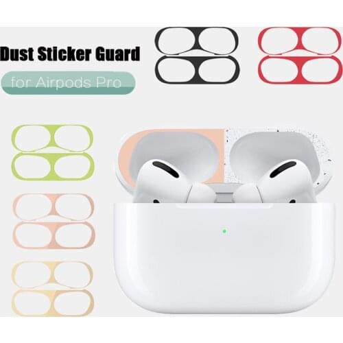 Dust Guard Sticker for AirPods Pro Case Box Metal Earphone Cover Protector Shell Skin Film for Apple AirPods 3 Accessories 2019