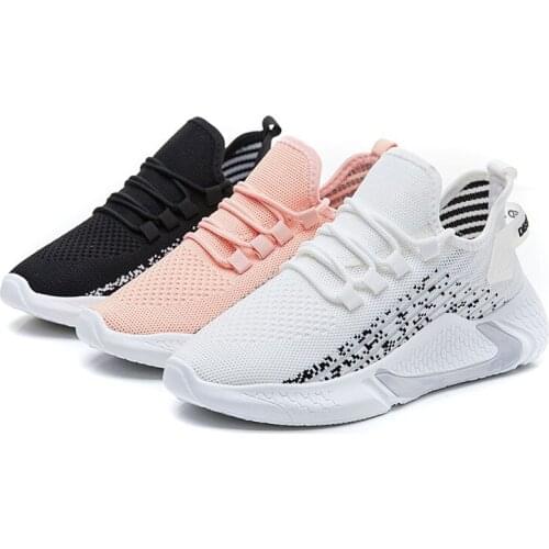 High Quality Women Sneakers Slip on Flats Shoes Women Loafers Walking 2021 White Women Shoes Mesh Breathable Work Shoes
