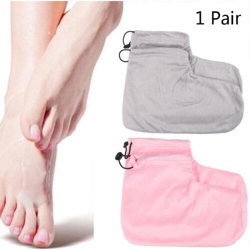 1 Pair Foot Protection Gloves Warmer Paraffin Heat Wax Spa Pedicure Manicure
