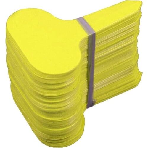 100Pcs Plastic T-type Garden Tags Ornaments Plant Flower Label Nursery Thick Tag Markers for Plants Garden Decoration