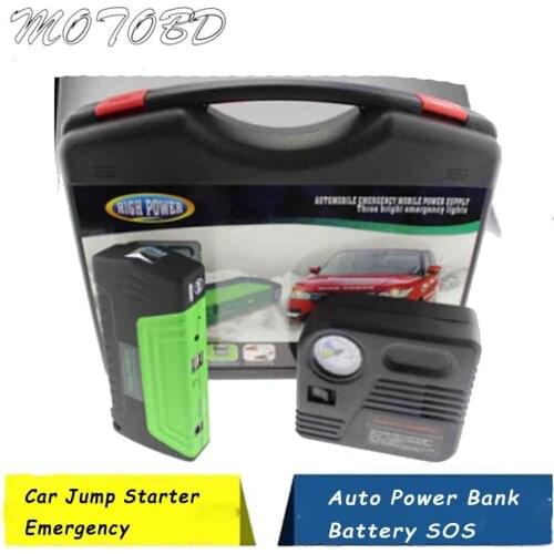 50800mAh 12V Emergency Jump Start Power Bank for Car Jump Starter Supplier Car Jump Start Laptop Starter with Pump Green LR15