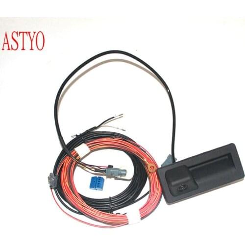 ASTYO MQB MIB Trunk Handle Dwitch Rear View Camera For 2017 VW Teramont Touran Tiguan