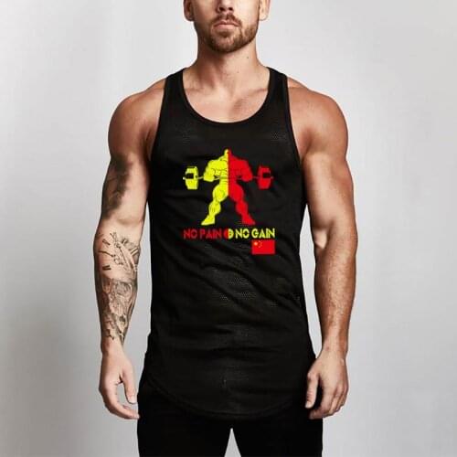 Brand 2021 Summer Mens Mesh Tank Tops Men Breathable Vest Mens Fitness Gyms Singlets Men Gyms Compression Sleeveless Shirt