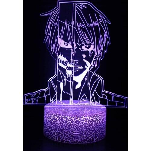 Anime Manga Decoration for Bedroom Led Lights Room Flood Light Baby Gift Valentines Day Switch Night Outlet Decorations Gifts