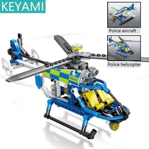 KEYAMI Toy building blocks 839 pcs 4in1 Car Helicopter Boat Building Blocks City Bricks Children Toys Educational toys