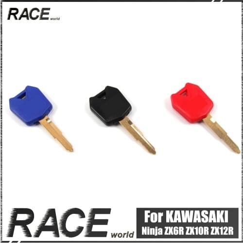 Motorcycle Uncut Blade Blank Key Embryo For KAWASAKI NINJA ZX6R ZX10R ZX12R ZXR250 ZZR250 ZZR400 Replacement Accessories