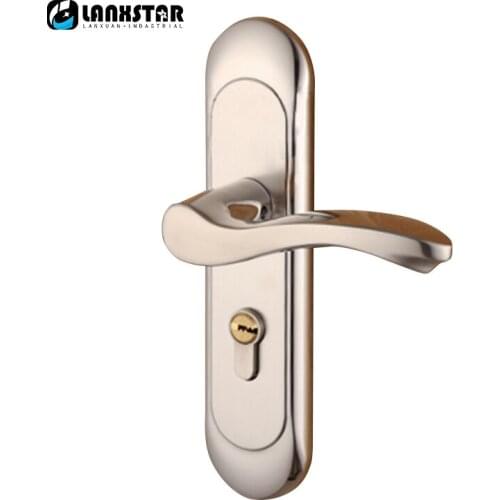 Stainless Steel Material 304 Split Engineering Locks Europe Design Door Knob Wood-Door Handle Lock