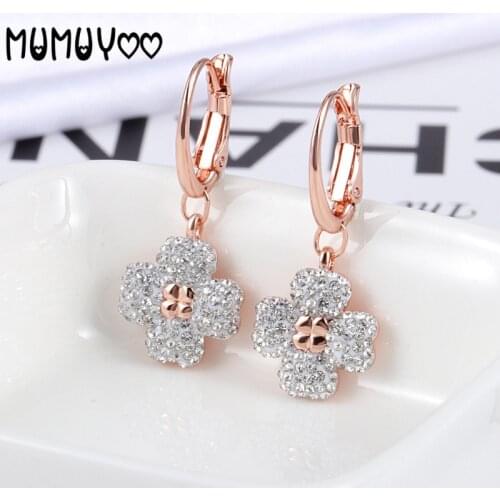 Fashion Jewelry High Quality Charm Simple Sweet Romantic Clover Clover Earrings Romantic Gifts for Women