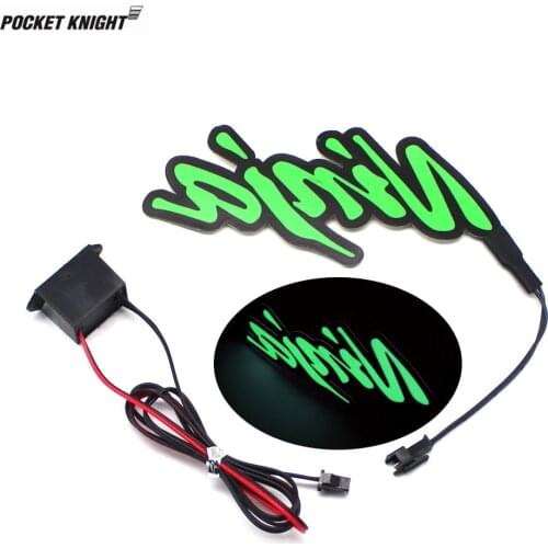 Motorcycle Night Riding Cold Light Signal Flashing Stripe Luminous Sticker For KAWASAKI NINJA 250/300/400/650 ninja