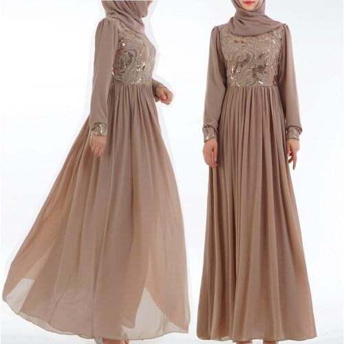 Muslim Fashion Hijab Dress Kaftan Islamic Clothing Long Skirt Ladies Robe