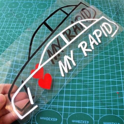 I love my car Decal Funny Creative Sticker Auto Styling Door Window Decoration For skoda rapid 2015 2016 2017 2018 accessory