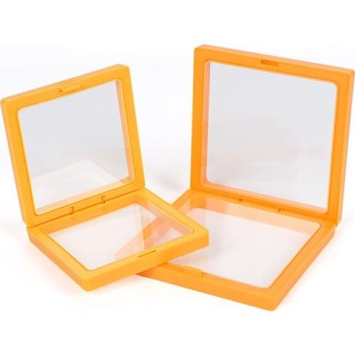 New Orange Square Plastic Jewelry Display Storage Stand Women Earring Pendent Bracelet Ring Showing Jewellery Organizer Portable